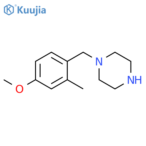 1-(4-methoxy-2-methylphenyl)methylpiperazine structure