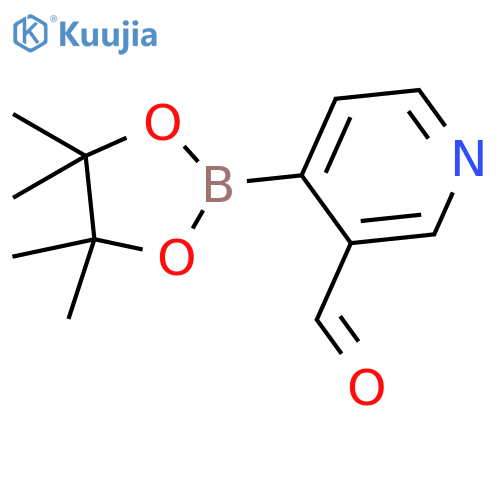 4-(4,4,5,5-Tetramethyl-1,3,2-dioxaborolan-2-yl)nicotinaldehyde structure