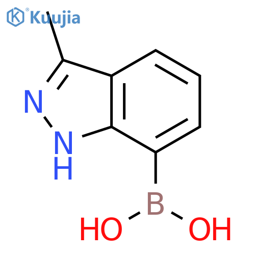 (3-methyl-1H-indazol-7-yl)boronic acid structure