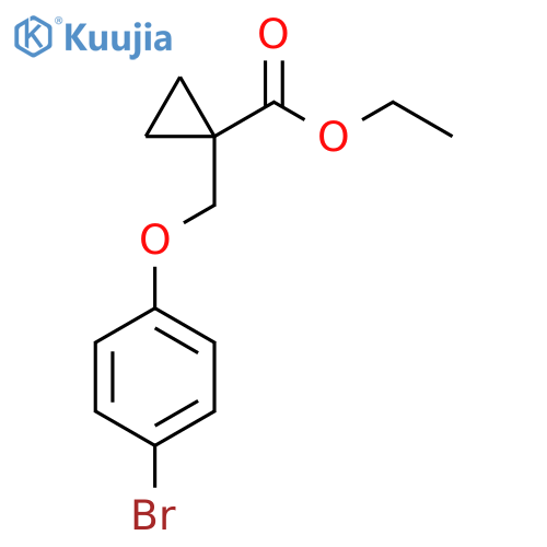 1-(4-Bromo-phenoxymethyl)-cyclopropanecarboxylic acid ethyl ester structure