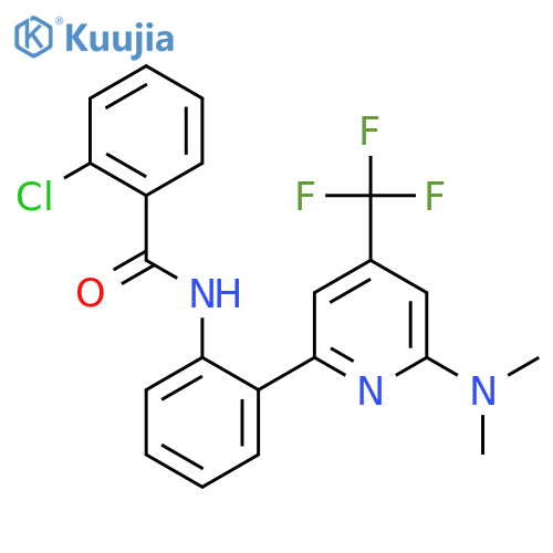 2-Chloro-N-[2-(6-dimethylamino-4-trifluoromethyl-pyridin-2-yl)-phenyl]-benzamide structure