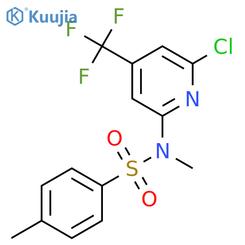 N-(6-Chloro-4-(trifluoromethyl)pyridin-2-yl)-4,N-dimethylbenzenesulfonamide structure
