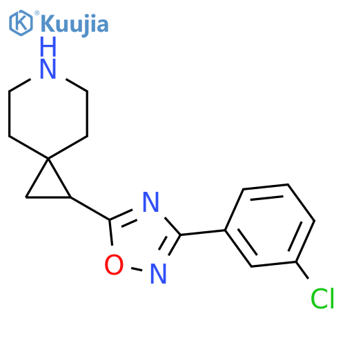 1-[3-(3-Chlorophenyl)-1,2,4-oxadiazol-5-yl]-6-azaspiro[2.5]octane structure