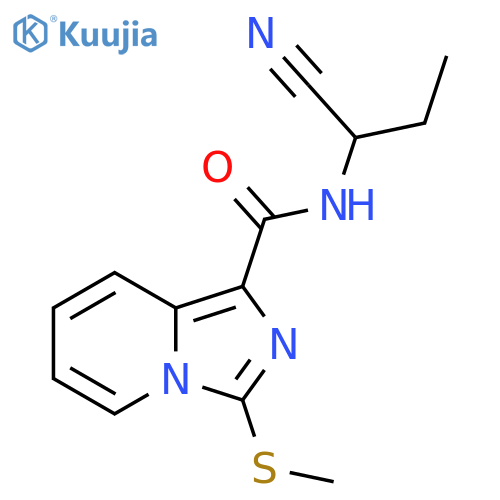 N-(1-cyanopropyl)-3-(methylsulfanyl)imidazo1,5-apyridine-1-carboxamide structure