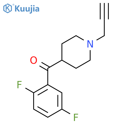 4-(2,5-difluorobenzoyl)-1-(prop-2-yn-1-yl)piperidine structure