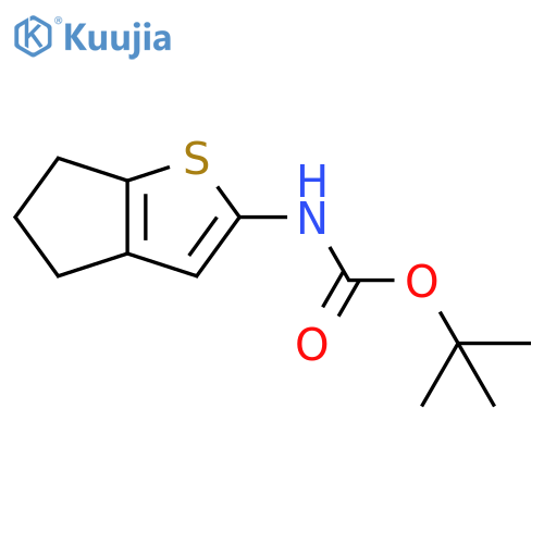 tert-butyl N-{4H,5H,6H-cyclopentabthiophen-2-yl}carbamate structure
