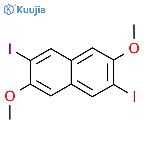 Naphthalene,2,6-diiodo-3,7-dimethoxy- structure
