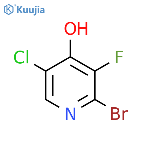 2-Bromo-5-chloro-3-fluoro-4-hydroxypyridine structure