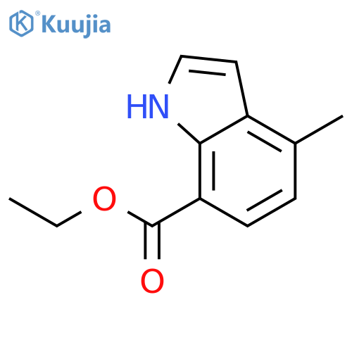 Ethyl 4-methyl-1H-indole-7-carboxylate structure