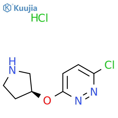 3-Chloro-6-((S)-pyrrolidin-3-yloxy)-pyridazine hydrochloride structure