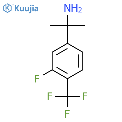 2-3-fluoro-4-(trifluoromethyl)phenylpropan-2-amine structure