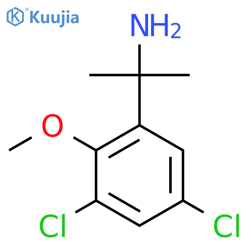 2-(3,5-dichloro-2-methoxyphenyl)propan-2-amine structure