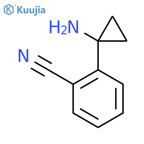 2-(1-aminocyclopropyl)benzonitrile structure