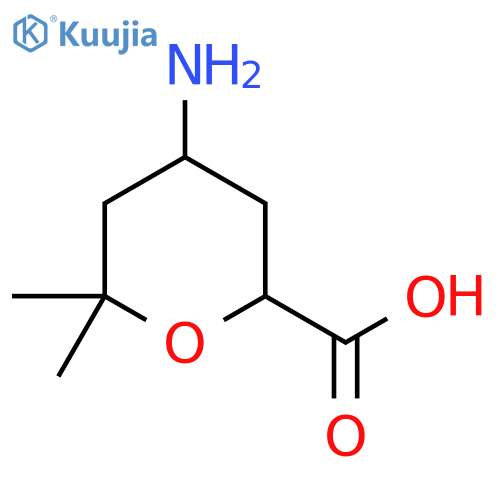 4-Amino-6,6-dimethyloxane-2-carboxylic acid structure