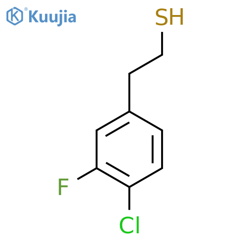 2-(4-chloro-3-fluorophenyl)ethanethiol structure