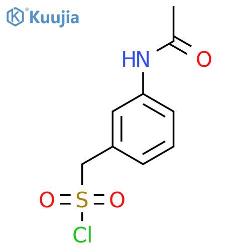 (3-acetamidophenyl)methanesulfonyl chloride structure