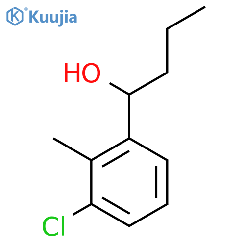 1-(3-Chloro-2-methylphenyl)-1-butanol structure