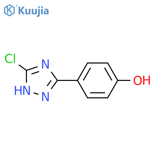4-(5-Chloro-1H-[1,2,4]triazol-3-yl)-phenol structure