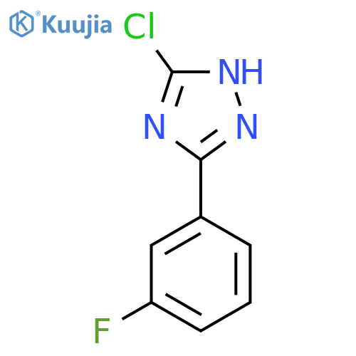 5-chloro-3-(3-fluorophenyl)-1H-1,2,4-triazole structure