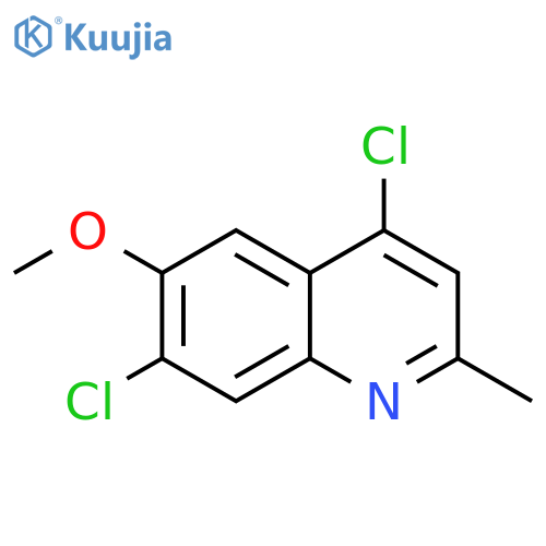 4,7-Dichloro-6-methoxy-2-methyl-quinoline structure