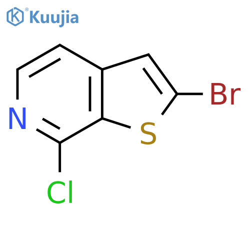 2-Bromo-7-chlorothieno[2,3-c]pyridine structure
