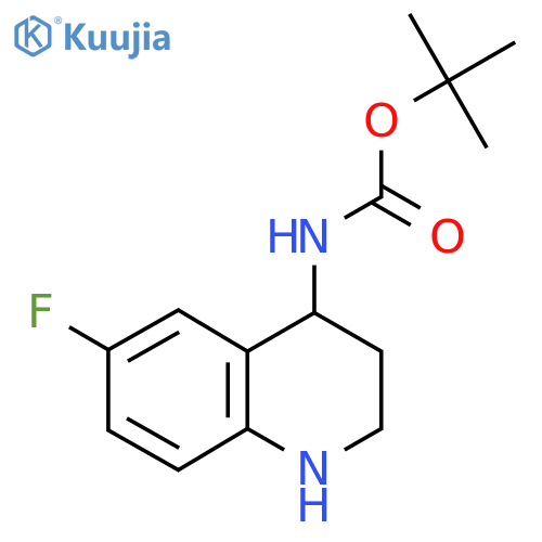 tert-butyl N-(6-fluoro-1,2,3,4-tetrahydroquinolin-4-yl)carbamate structure