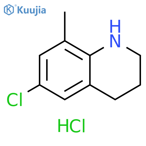 6-chloro-8-methyl-1,2,3,4-tetrahydroquinoline hydrochloride structure