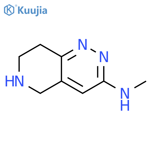 N-methyl-5H,6H,7H,8H-pyrido[4,3-c]pyridazin-3-amine structure