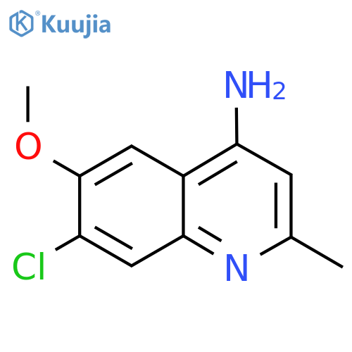 7-Chloro-6-methoxy-2-methylquinolin-4-amine structure