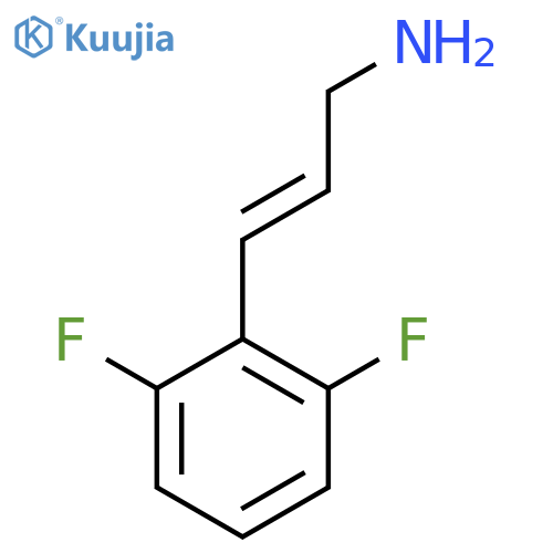 3-(2,6-difluorophenyl)prop-2-en-1-amine structure