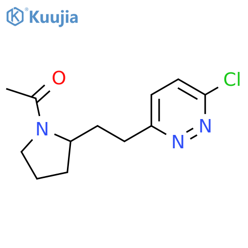 1-(2-(2-(6-Chloropyridazin-3-yl)ethyl)pyrrolidin-1-yl)ethanone structure