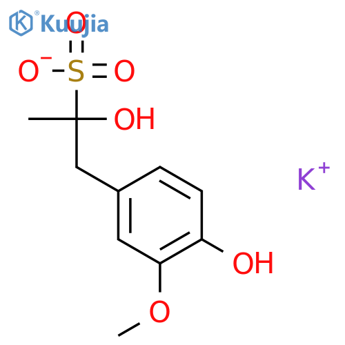 a,4-Dihydroxy-3-methoxy-a-methyl-benzeneethanesulfonic Acid Potassium Salt structure