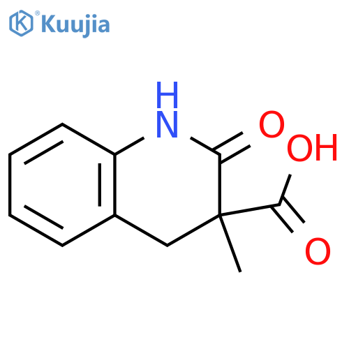 3-METHYL-2-OXO-1,2,3,4-TETRAHYDROQUINOLINE-3-CARBOXYLIC ACID structure