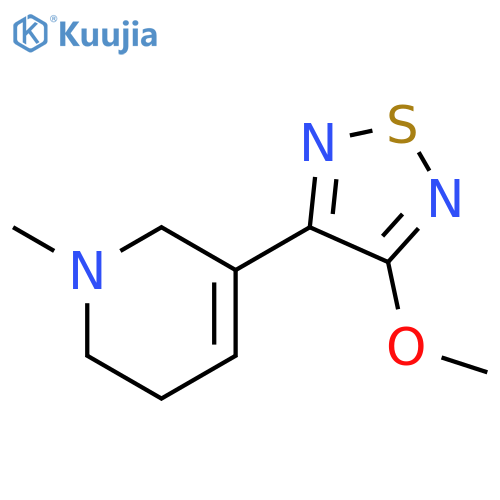 Pyridine,1,2,3,6-tetrahydro-5-(4-methoxy-1,2,5-thiadiazol-3-yl)-1-methyl- structure