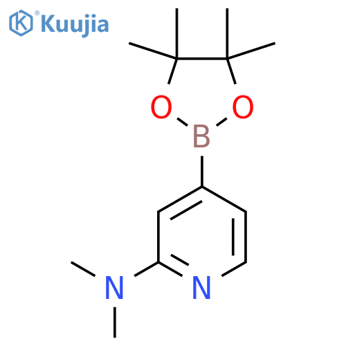 N,N-Dimethyl-4-(4,4,5,5-tetramethyl-1,3,2-dioxaborolan-2-YL)pyridin-2-amine structure