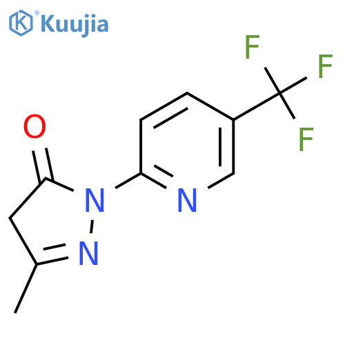 3H-Pyrazol-3-one, 2,4-dihydro-5-methyl-2-[5-(trifluoromethyl)-2-pyridinyl]- structure