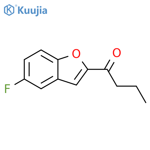 1-Butanone, 1-(5-fluoro-2-benzofuranyl)- structure