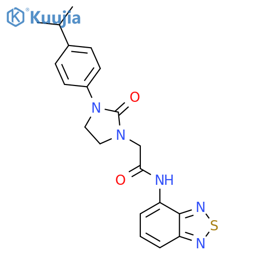 N-(2,1,3-benzothiadiazol-4-yl)-2-{2-oxo-3-[4-(propan-2-yl)phenyl]imidazolidin-1-yl}acetamide structure