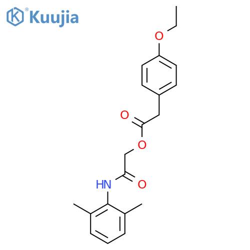 [(2,6-dimethylphenyl)carbamoyl]methyl 2-(4-ethoxyphenyl)acetate structure