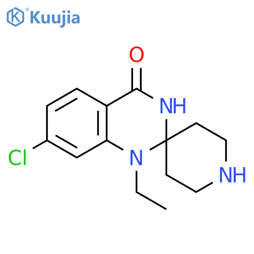 7-chloro-1-ethyl-spiro[3H-quinazoline-2,4-piperidine]-4-one structure