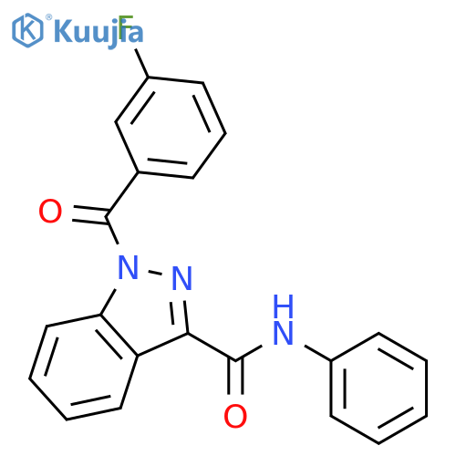 1-(3-Fluorobenzoyl)-N-phenyl-1H-indazole-3-carboxamide structure