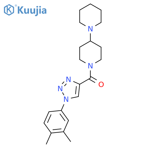 1'-[1-(3,4-dimethylphenyl)-1H-1,2,3-triazole-4-carbonyl]-1,4'-bipiperidine structure