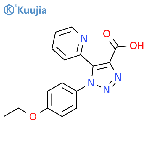 1-(4-ethoxyphenyl)-5-pyridin-2-yl-1H-1,2,3-triazole-4-carboxylic acid structure