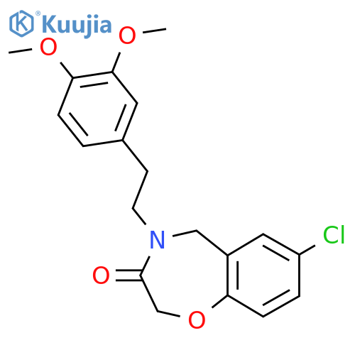 7-Chloro-4-[2-(3,4-dimethoxyphenyl)ethyl]-2,3,4,5-tetrahydro-1,4-benzoxazepin-3-one structure