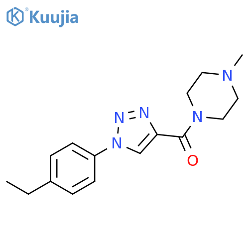 [1-(4-ethylphenyl)-1H-1,2,3-triazol-4-yl](4-methylpiperazin-1-yl)methanone structure