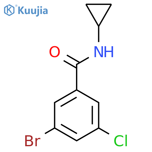 3-Bromo-5-chloro-N-cyclopropyl-benzamide structure
