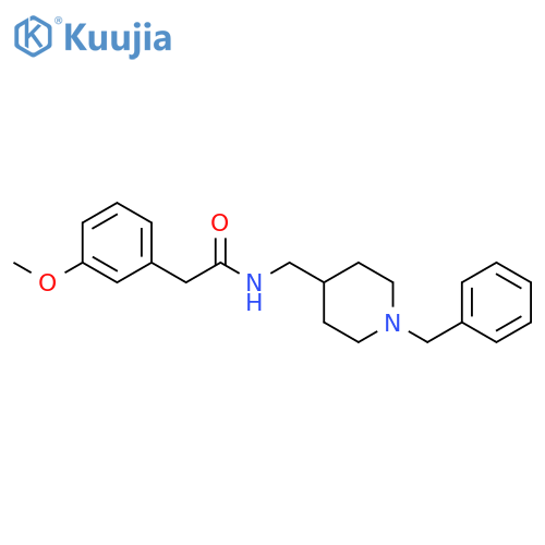 N-(1-benzylpiperidin-4-yl)methyl-2-(3-methoxyphenyl)acetamide structure