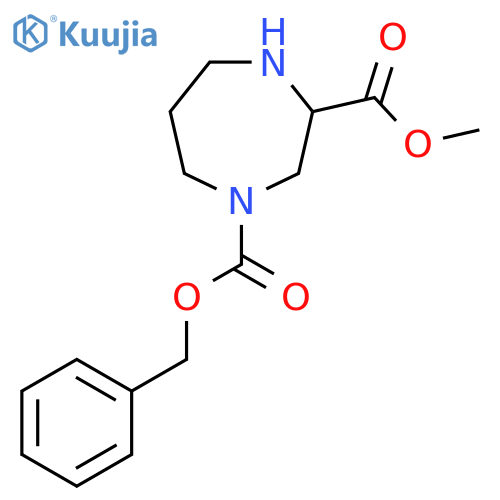 1-Benzyl 3-methyl 1,4-diazepane-1,3-dicarboxylate structure