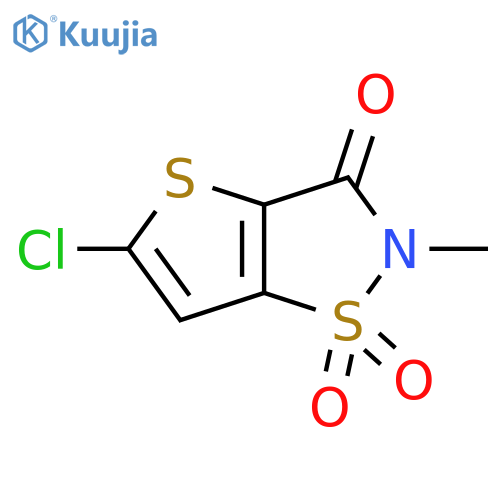 5-Chloro-2-methyl-thieno2,3-d-isothiazolidin-3-one-1,1-dioxide structure