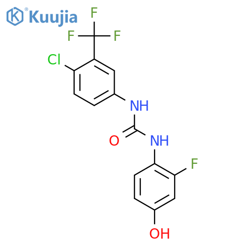 1-(4-Chlor-3-(trifluormethyl)phenyl)-3-(2-fluor-4-hydroxyphenyl)harnstoff structure